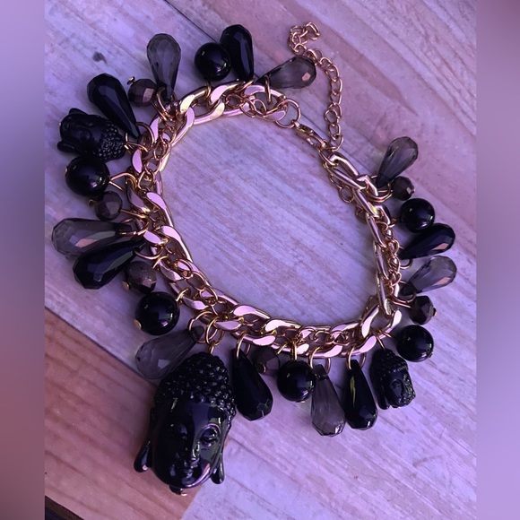 Buddha good luck head charm bracelet spiritual zen meditation yogi Buddhist - Picture 2 of 2